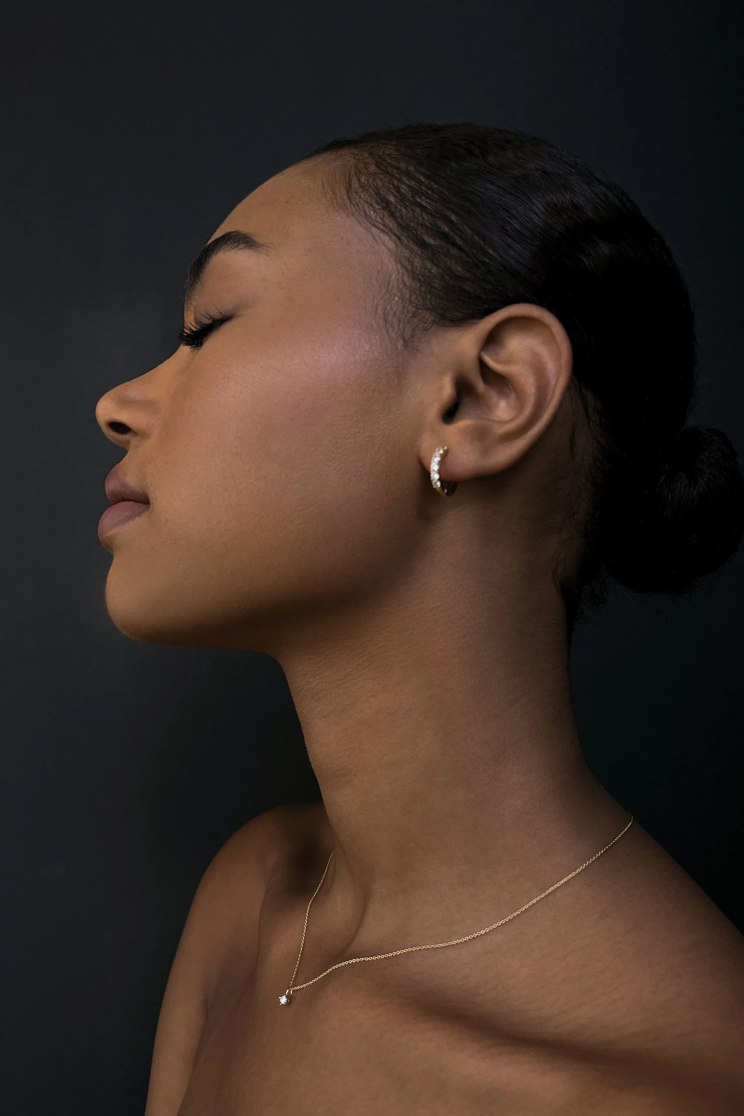 925 SILVER - 16K GOLD EARRING AND NECKLACE GIFT SET