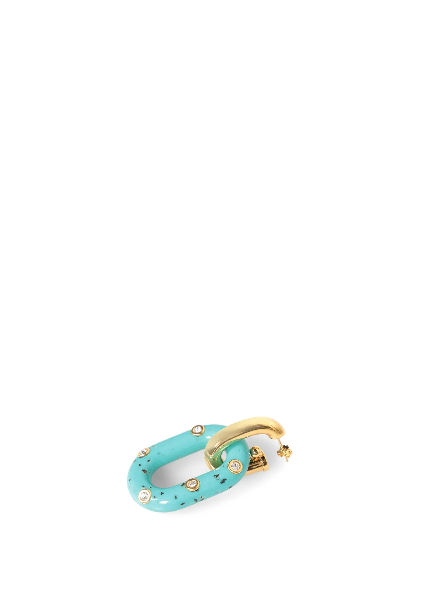 Collier XL Chain Gold-Turquoise Earrings