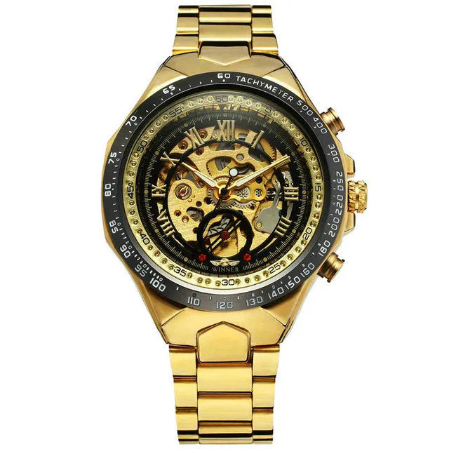 Designer Men Watches Automatic Mechanical WINNER Stainless Steel Watch Montre Certus Homme