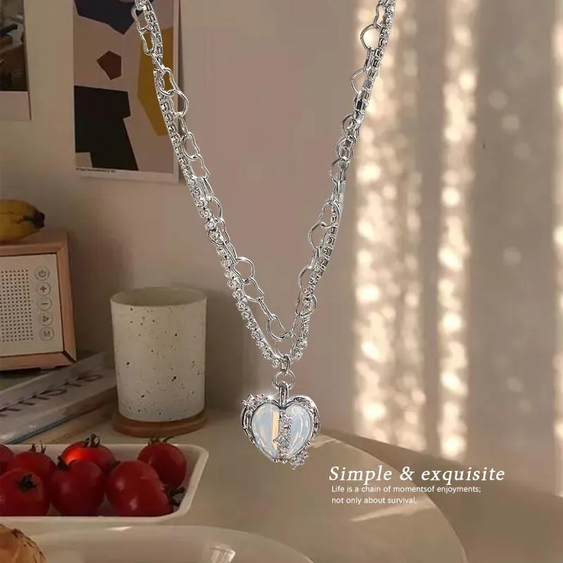 Fashion Temperament Flower Pearl Necklaces Simple Creative Round Hollow Collar Choker Necklaces for Women