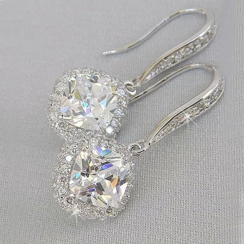 Natural Gold Opal Hook Dangle Earrings for Women Wedding Jewelry