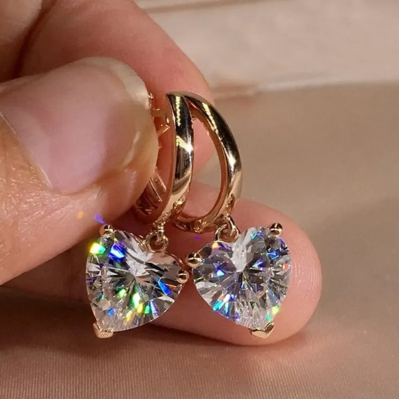 Natural Gold Opal Hook Dangle Earrings for Women Wedding Jewelry