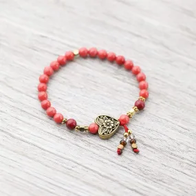 Open Heart Jasper Wrist Mala