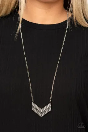 Paparazzi Necklace ~ Armed and FABULOUS - Silver