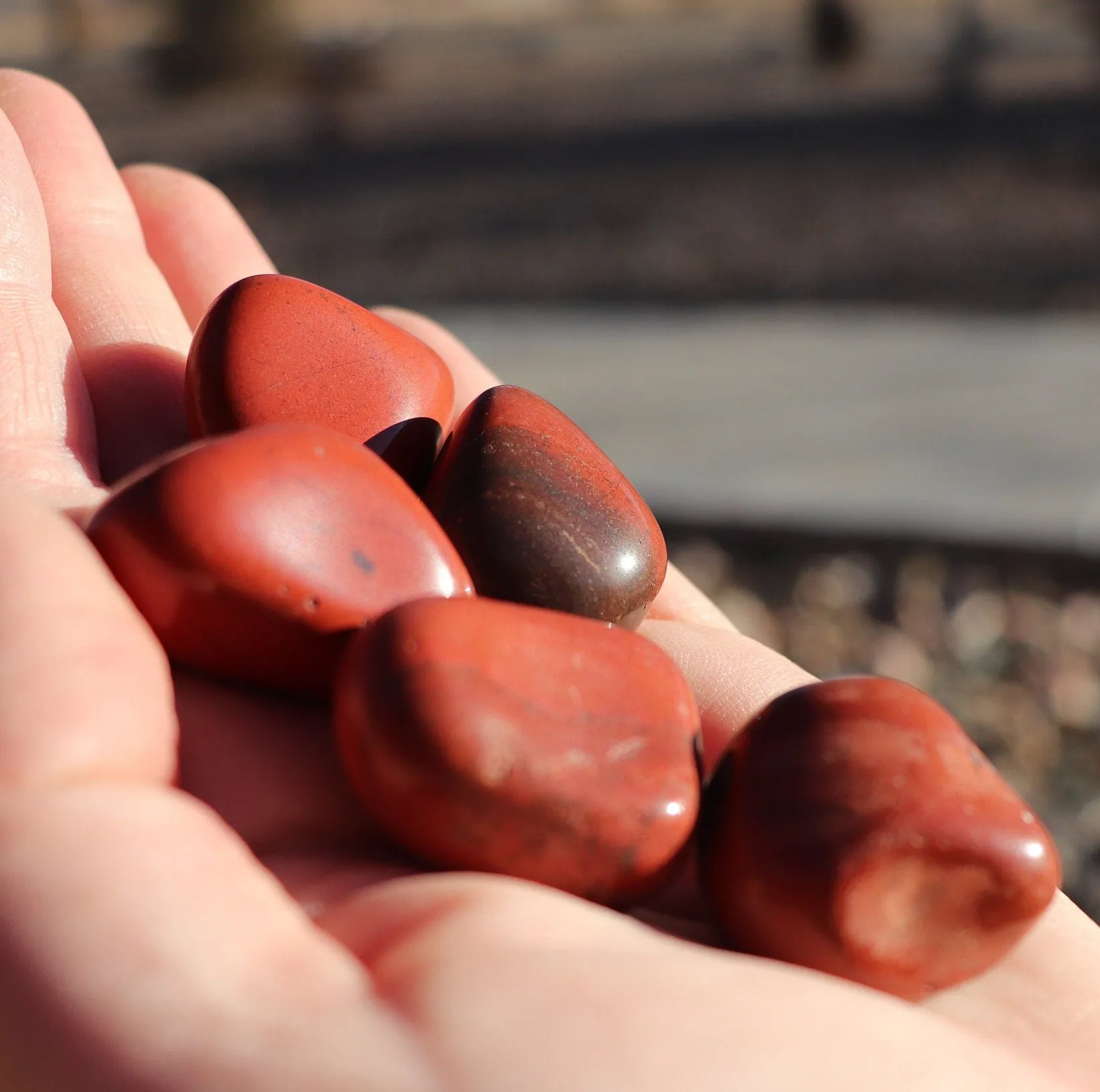 Red Jasper tumbled stone