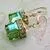 Rhinestone Square Dangle Drop Hook Earrings for woman