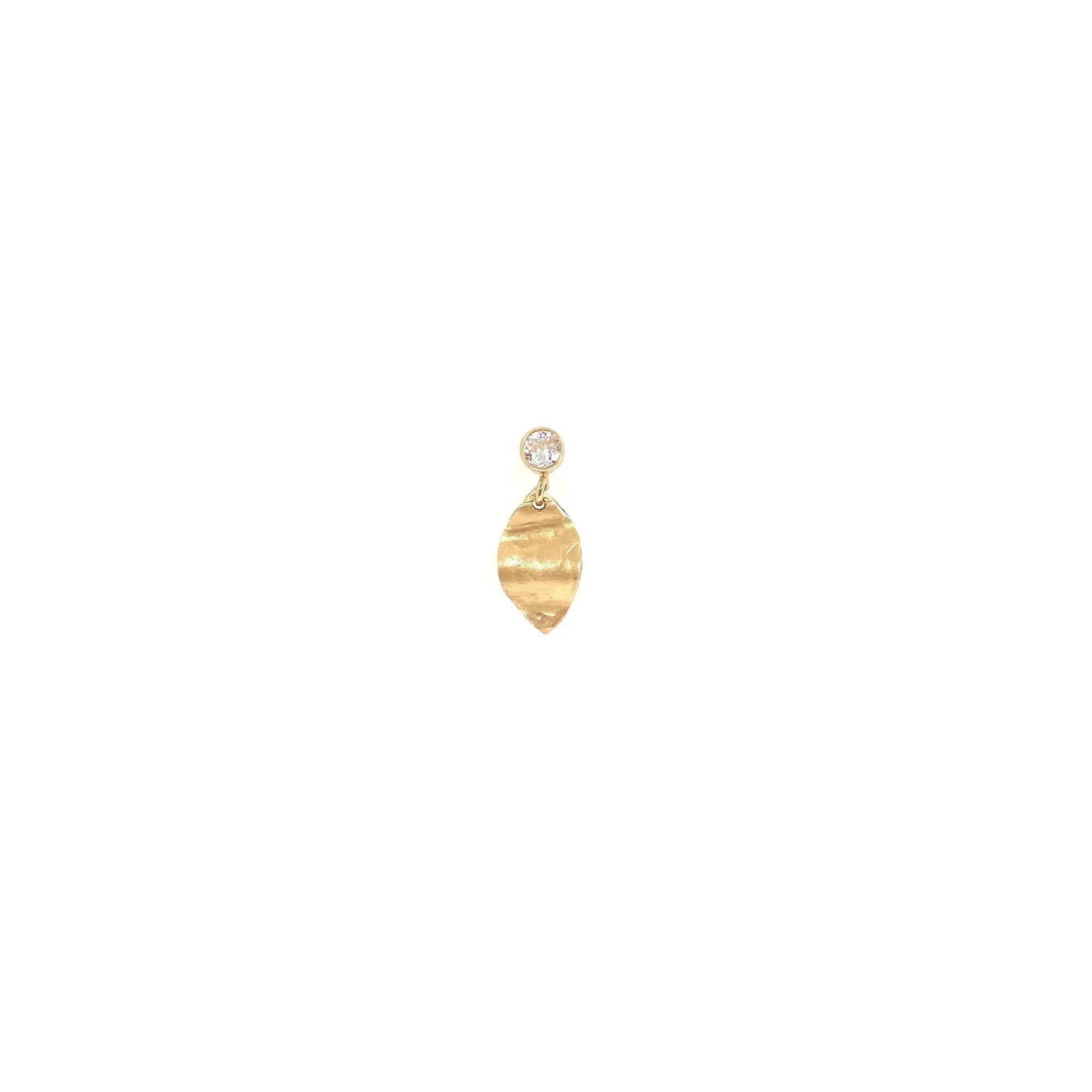 Rosa 14K Goldfilled Stud w. Topaz