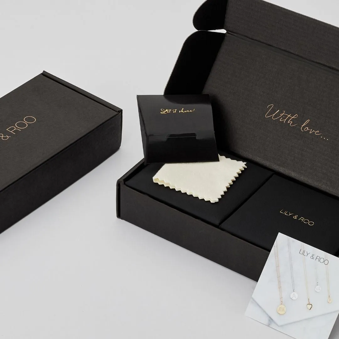 Silver Small Pearl Initial Letter Choker