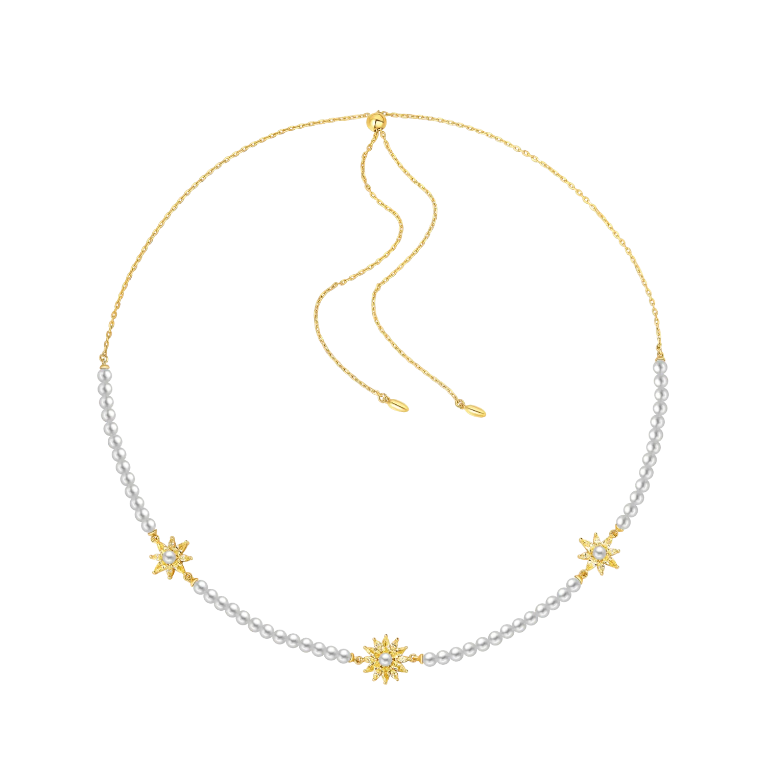 Sunflower Choker Necklace